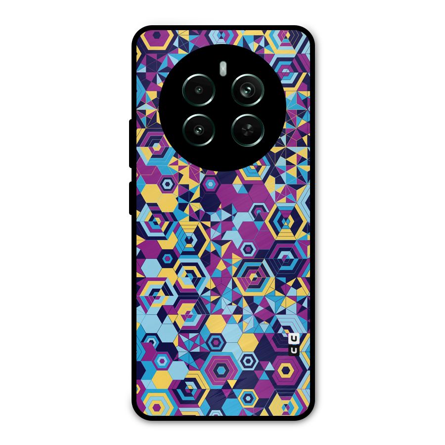 Artistic Abstract Metal Back Case for Realme Narzo 70 Pro