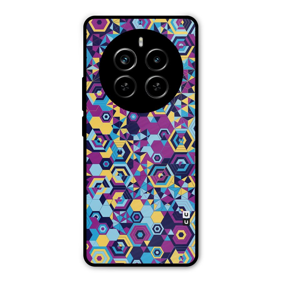 Artistic Abstract Metal Back Case for Realme P1 Pro
