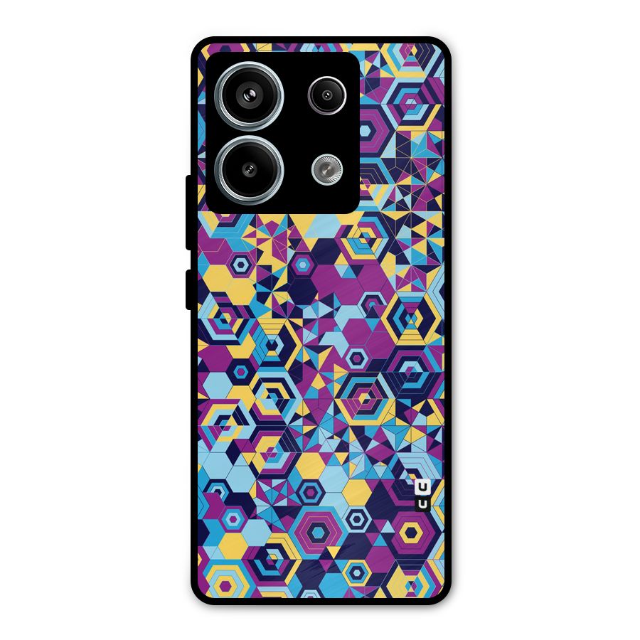 Artistic Abstract Metal Back Case for Redmi Note 13 Pro 5G
