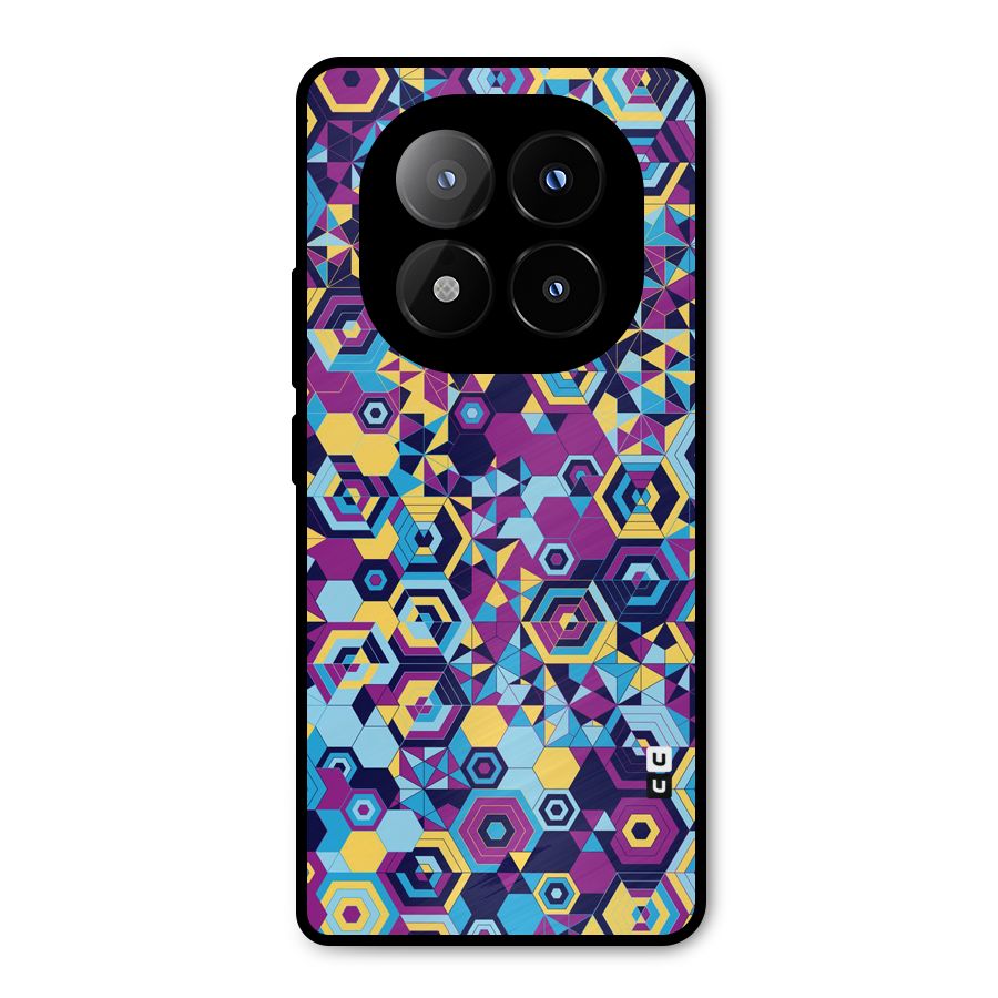 Artistic Abstract Metal Back Case for Redmi Note 14 Pro Plus 5G