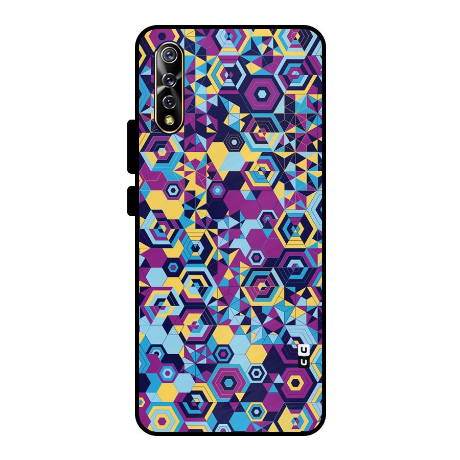 Artistic Abstract Metal Back Case for Vivo S1