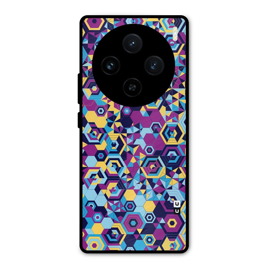 Artistic Abstract Metal Back Case for Vivo X100