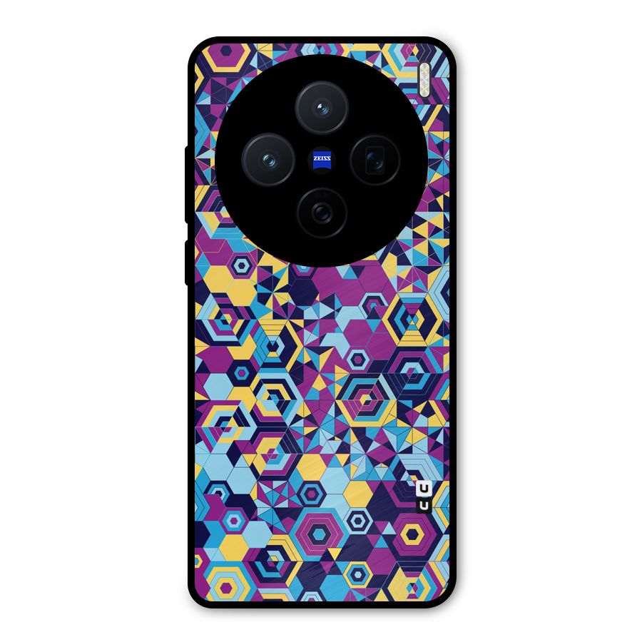 Artistic Abstract Metal Back Case for Vivo X200