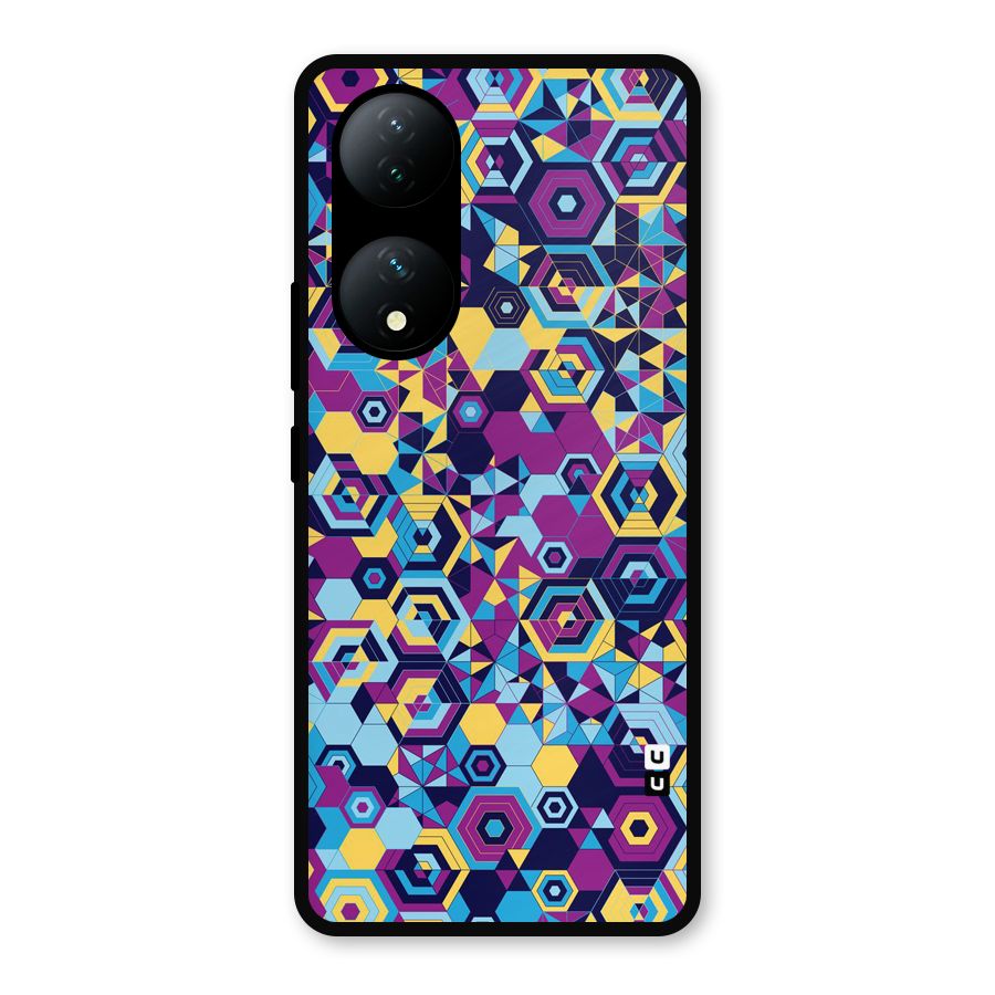 Artistic Abstract Metal Back Case for Vivo Y100a