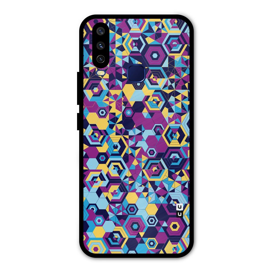 Artistic Abstract Metal Back Case for Vivo Y15