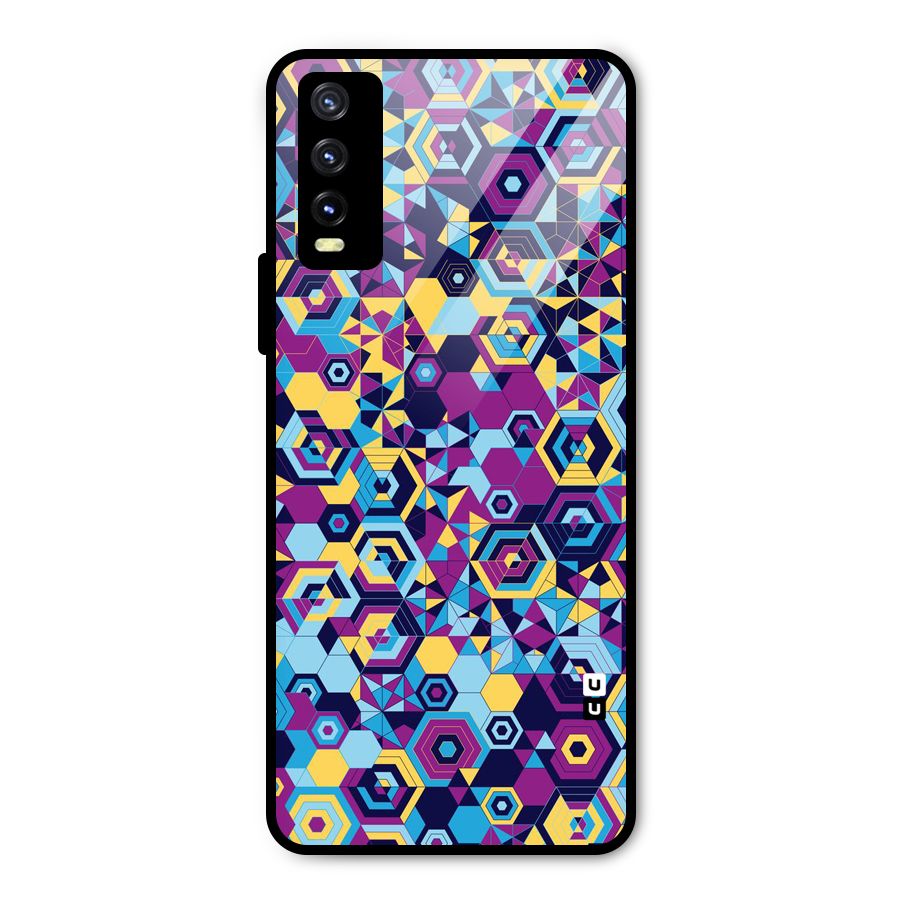 Artistic Abstract Metal Back Case for Vivo Y20t