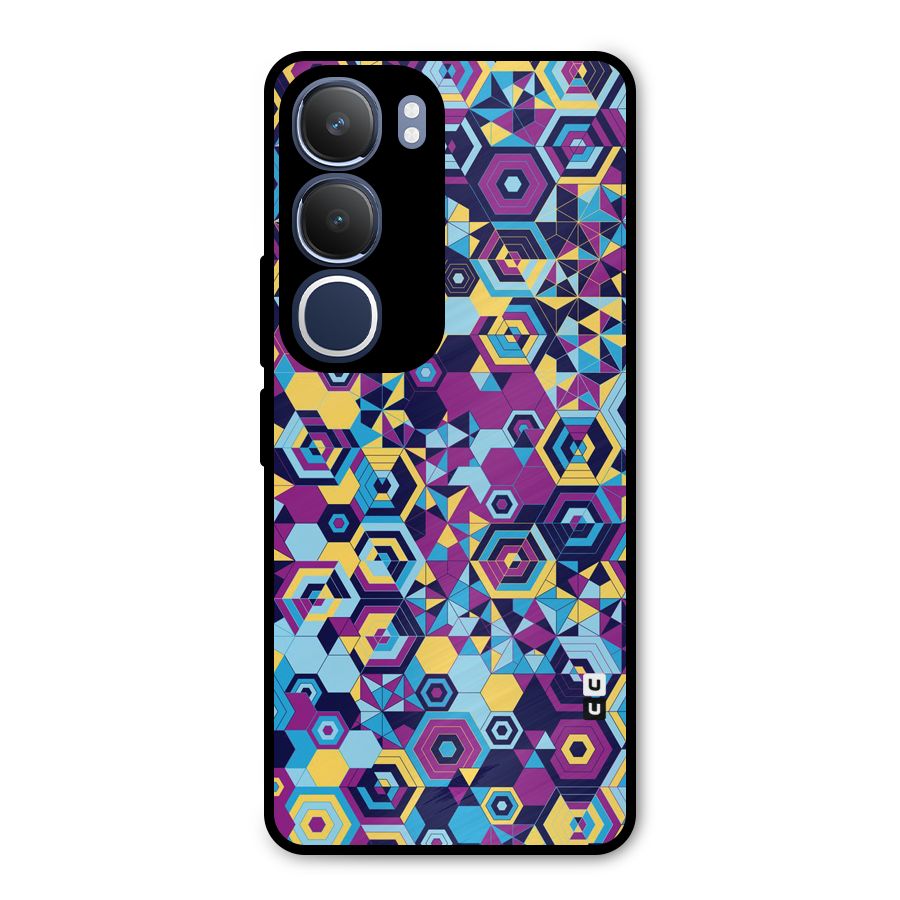 Artistic Abstract Metal Back Case for Vivo Y29