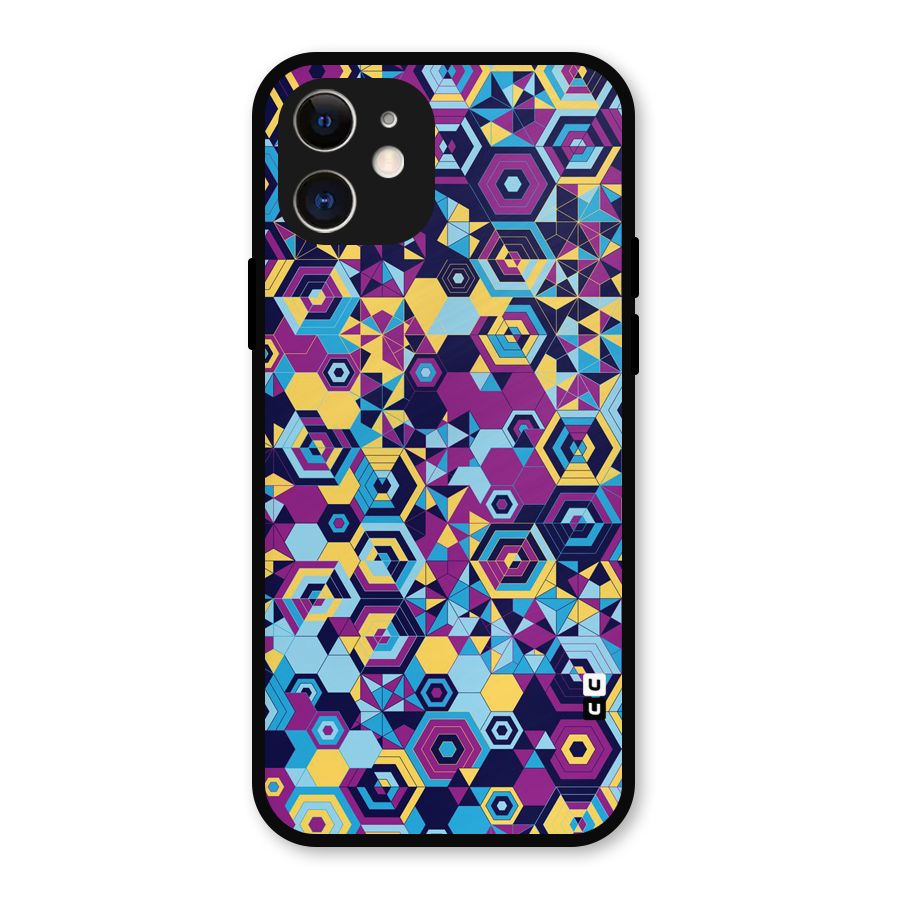 Artistic Abstract Metal Back Case for iPhone 12