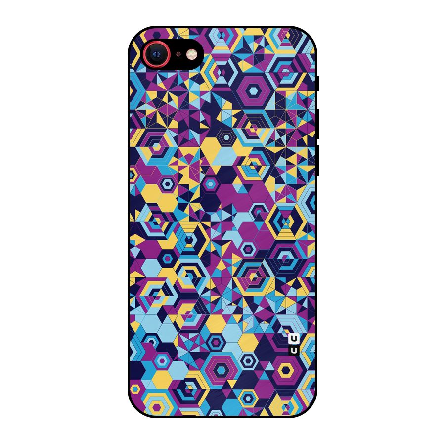 Artistic Abstract Metal Back Case for iPhone 7