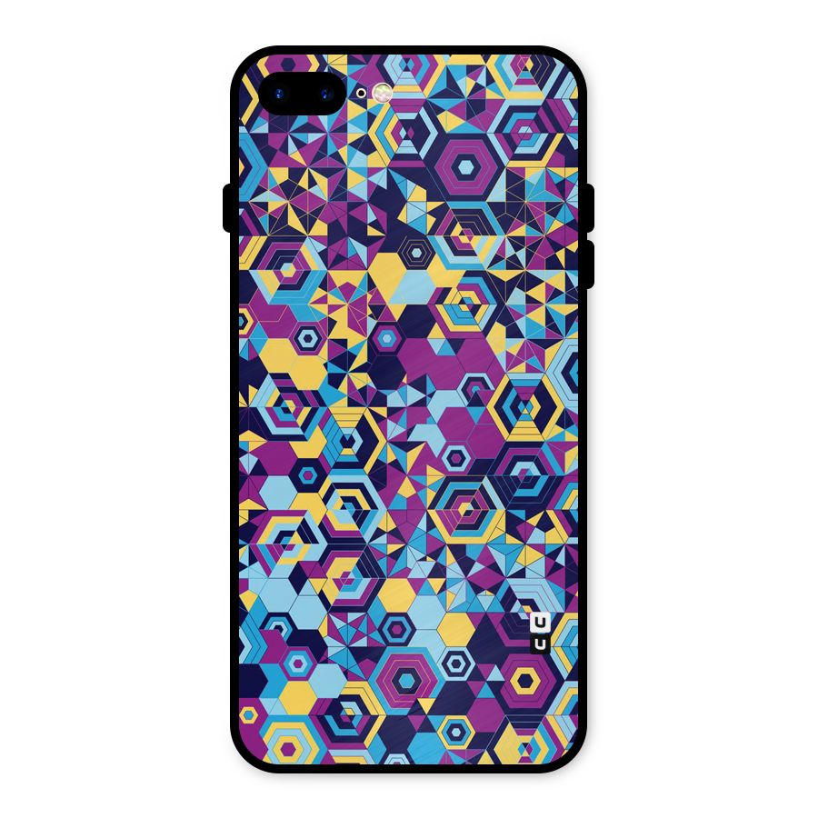 Artistic Abstract Metal Back Case for iPhone 8 Plus