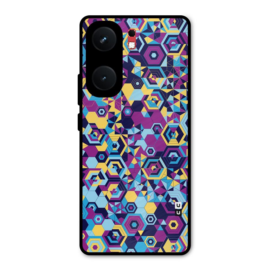 Artistic Abstract Metal Back Case for iQOO Neo 9 Pro