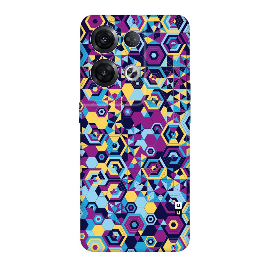 Artistic Abstract Original Polycarbonate Back Case for Oppo Reno8 Pro 5G