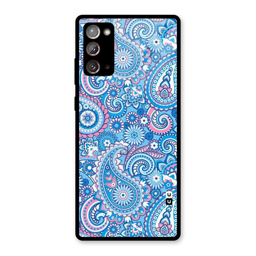Artistic Blue Art Glass Back Case for Galaxy Note 20