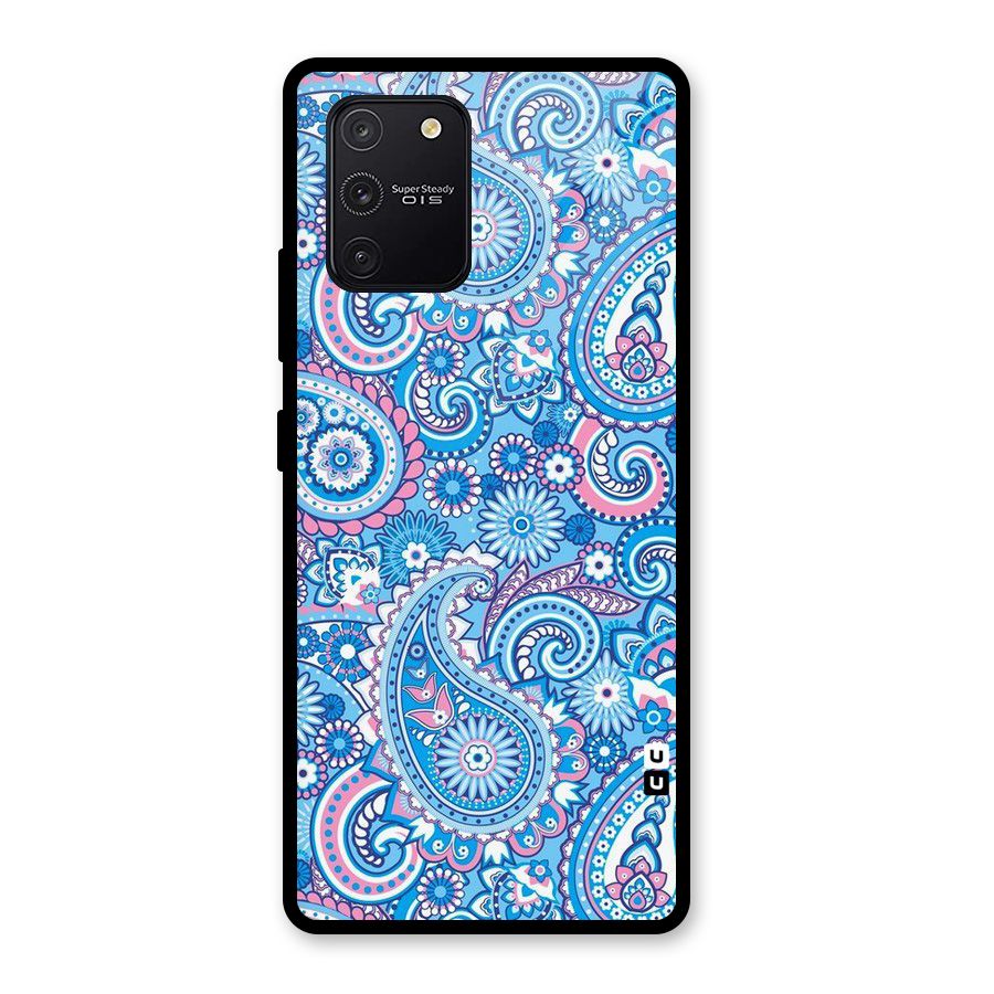 Artistic Blue Art Glass Back Case for Galaxy S10 Lite