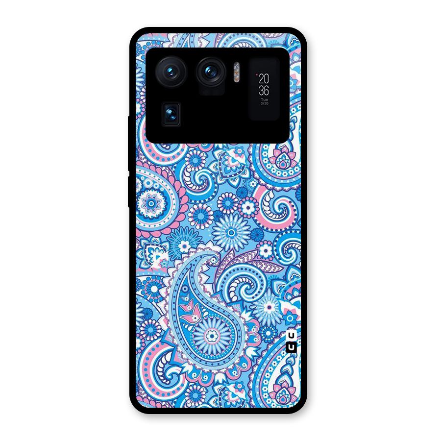 Artistic Blue Art Glass Back Case for Mi 11 Ultra