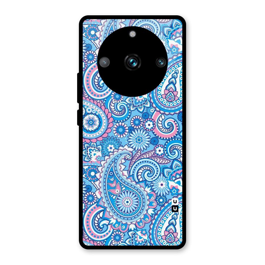 Artistic Blue Art Glass Back Case for Realme 11 Pro