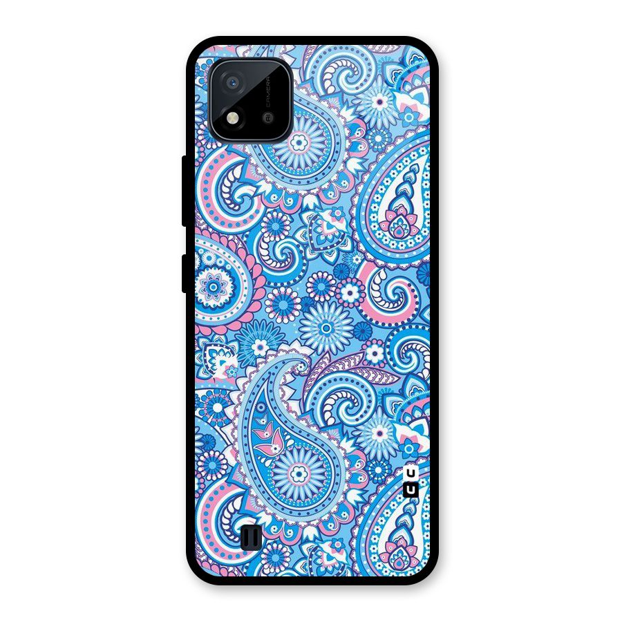 Artistic Blue Art Glass Back Case for Realme C11 2021