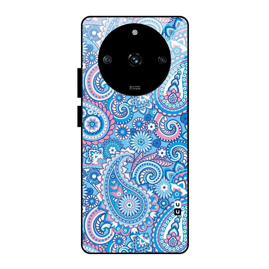 Artistic Blue Art Glass Back Case for Realme Narzo 60 5G