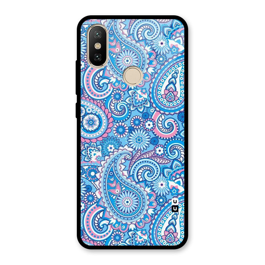 Artistic Blue Art Glass Back Case for Redmi A2