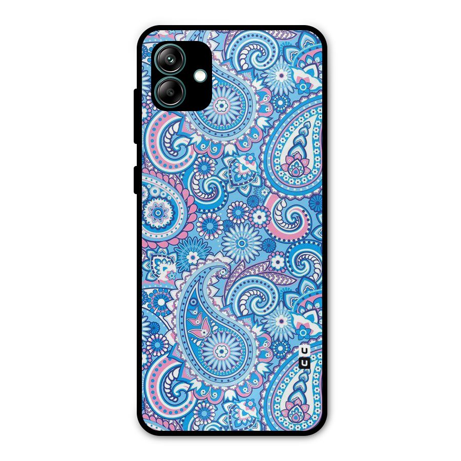 Artistic Blue Art Metal Back Case for Galaxy A04