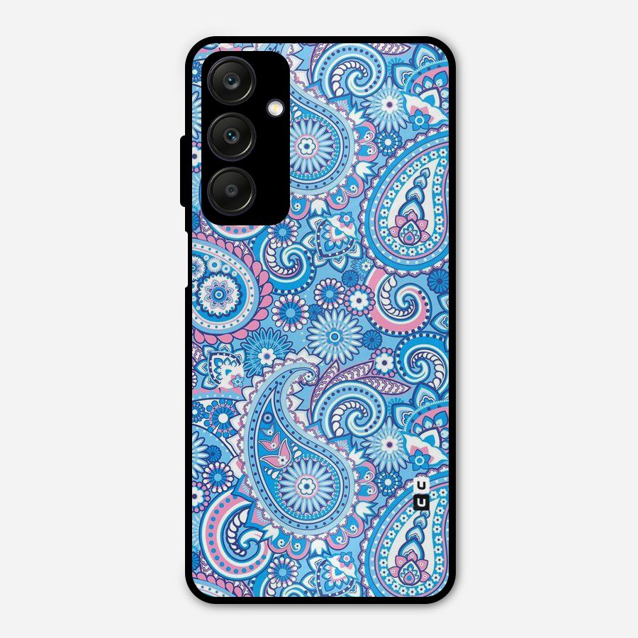 Artistic Blue Art Metal Back Case for Galaxy A25 5G