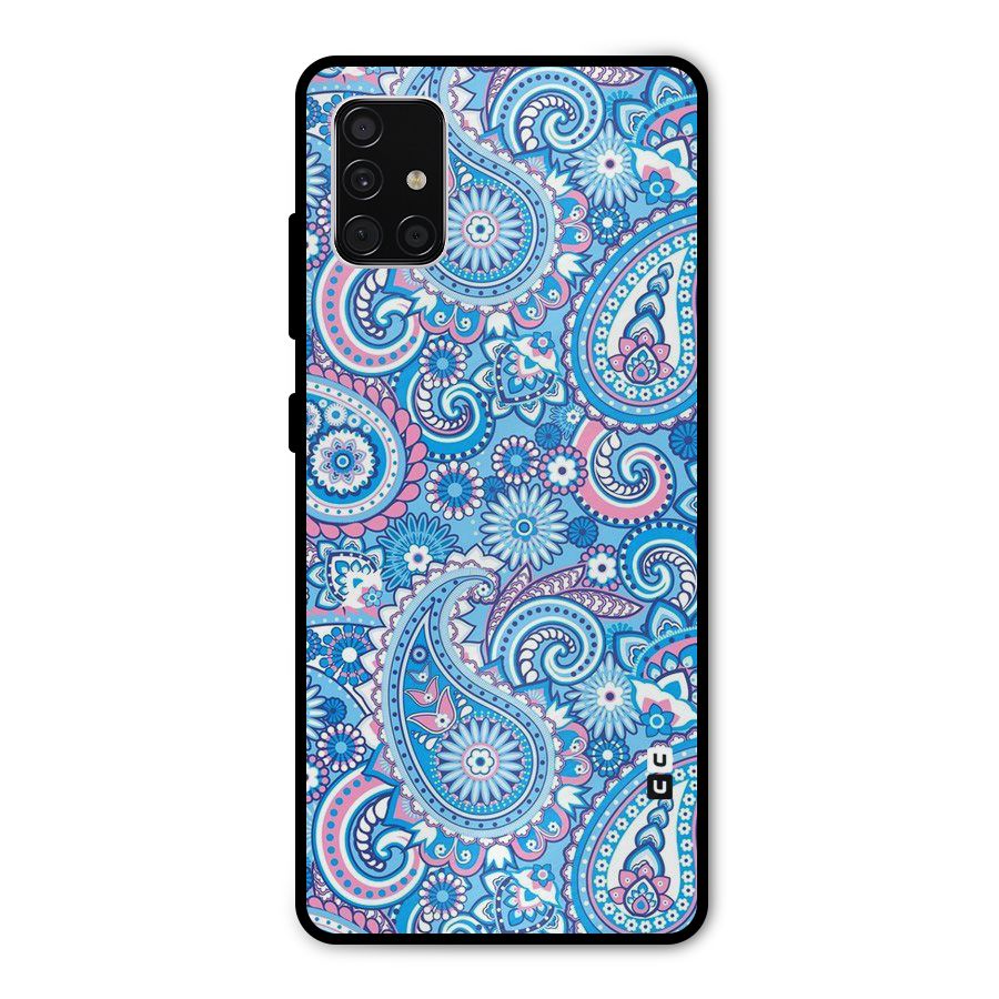 Artistic Blue Art Metal Back Case for Galaxy A51