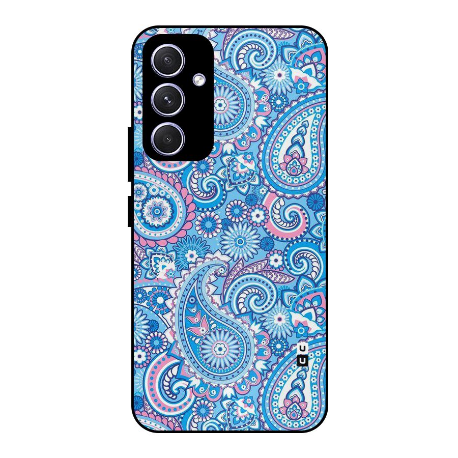 Artistic Blue Art Metal Back Case for Galaxy A54
