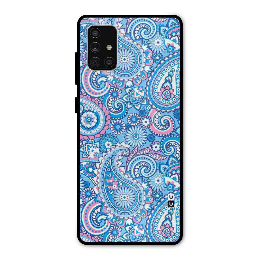 Artistic Blue Art Metal Back Case for Galaxy A71