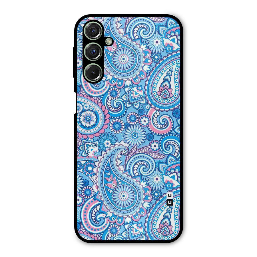 Artistic Blue Art Metal Back Case for Galaxy F34