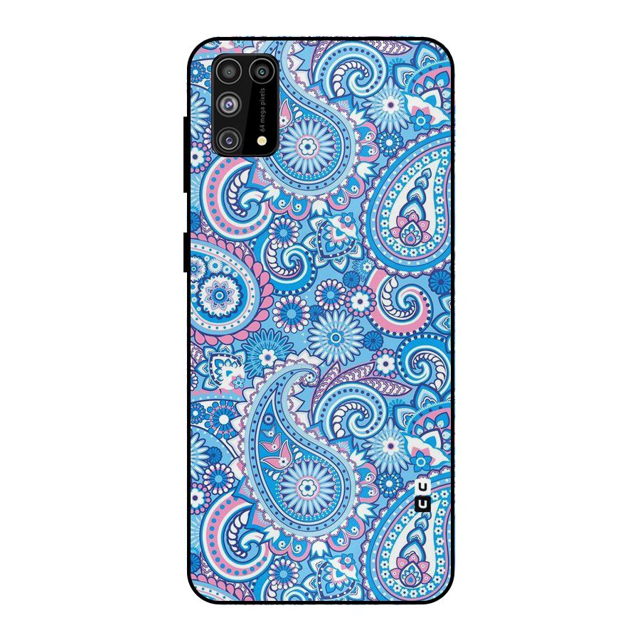 Artistic Blue Art Metal Back Case for Galaxy F41