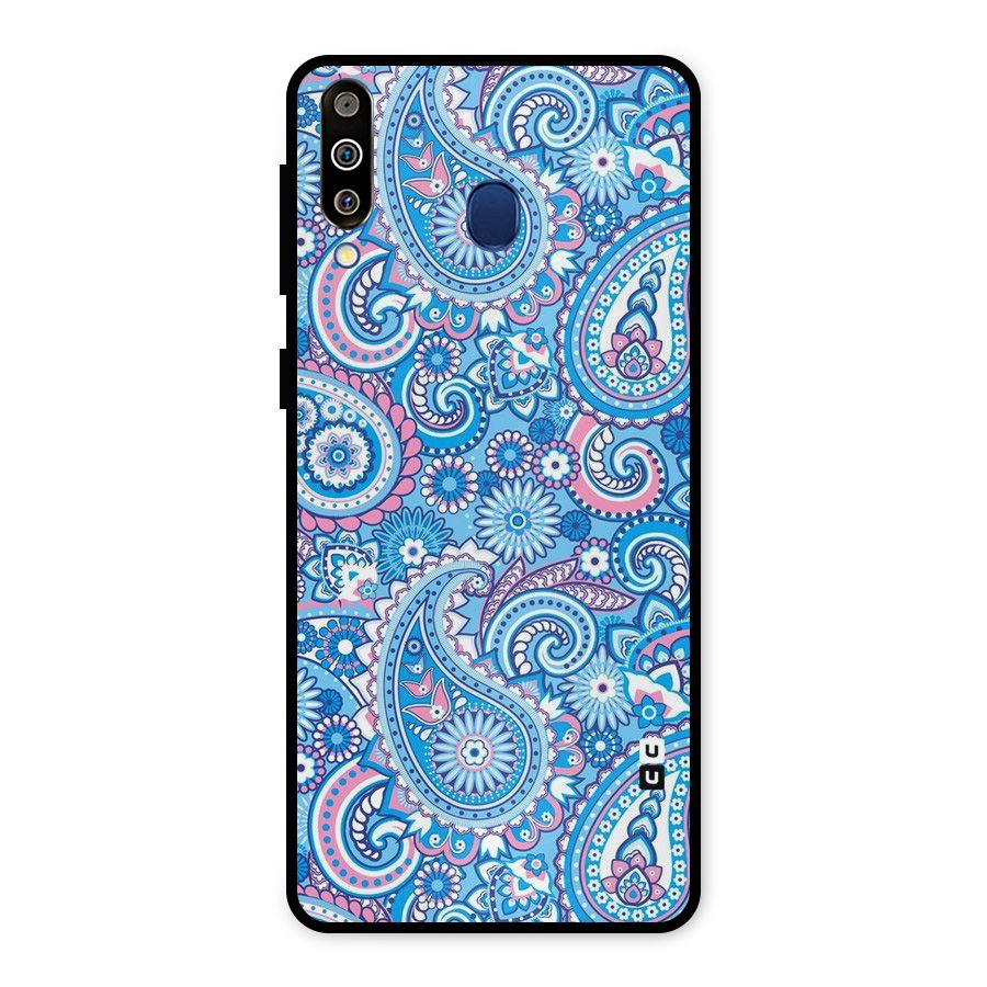 Artistic Blue Art Metal Back Case for Galaxy M30
