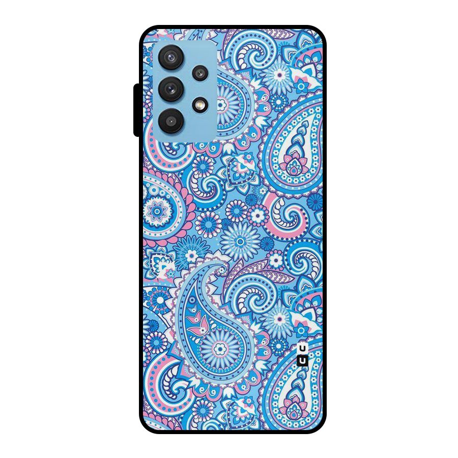 Artistic Blue Art Metal Back Case for Galaxy M32 5G