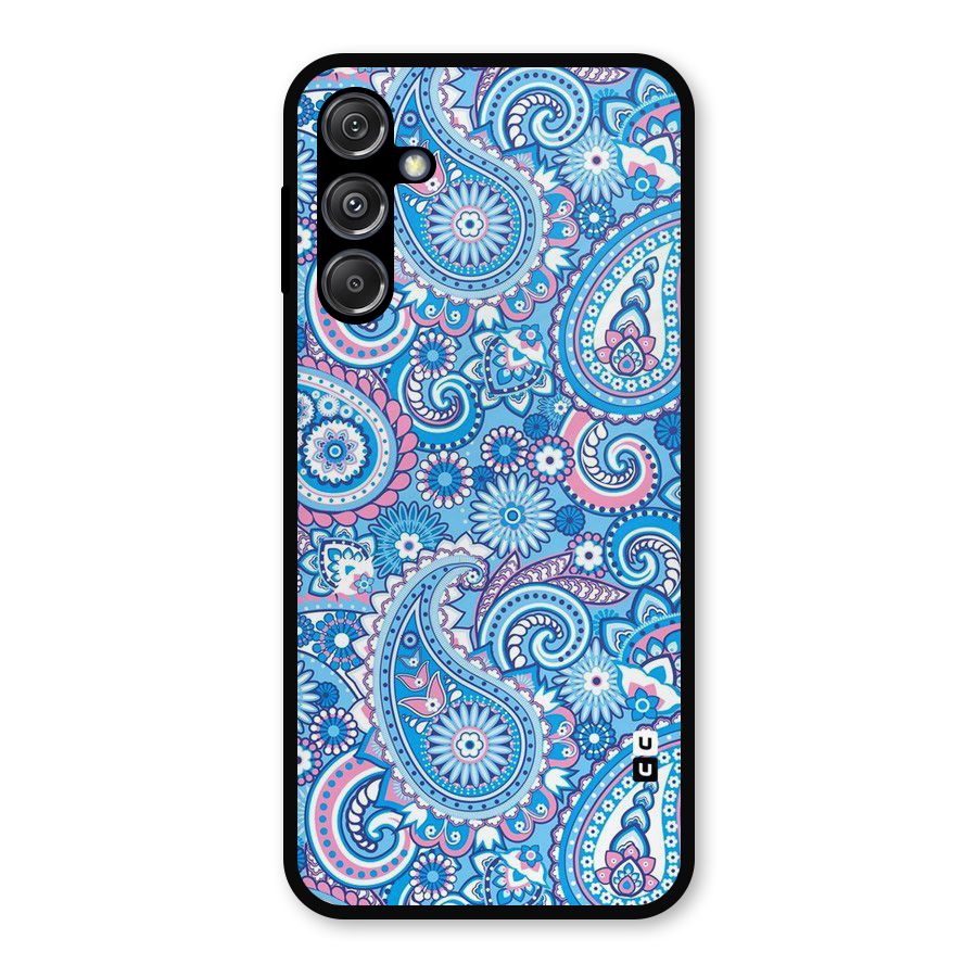 Artistic Blue Art Metal Back Case for Galaxy M34 5G