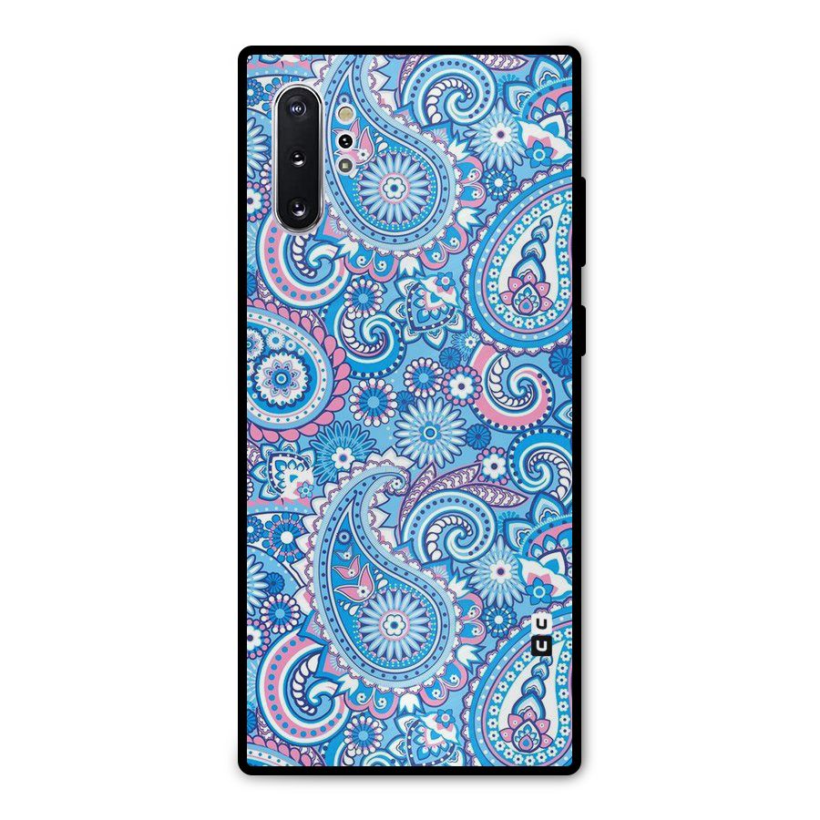 Artistic Blue Art Metal Back Case for Galaxy Note 10 Plus