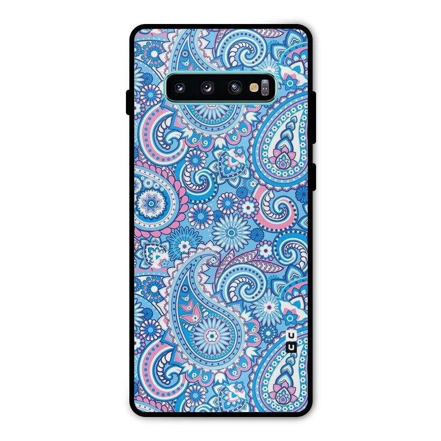 Artistic Blue Art Metal Back Case for Galaxy S10 Plus