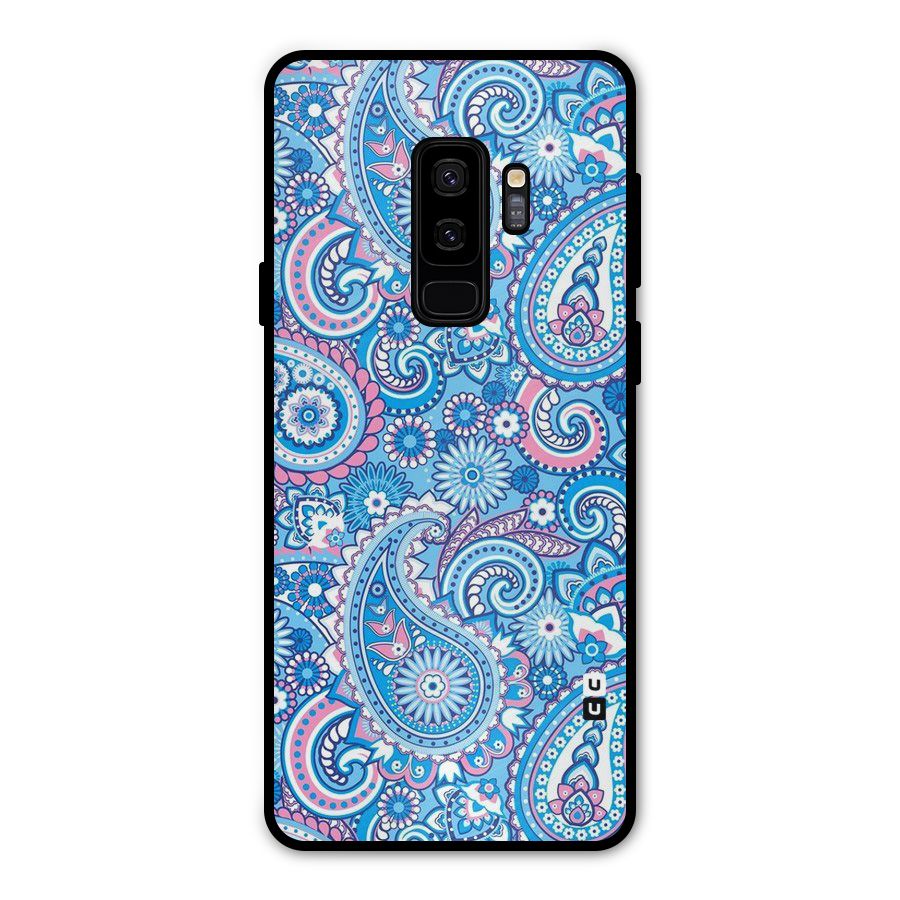 Artistic Blue Art Metal Back Case for Galaxy S9 Plus