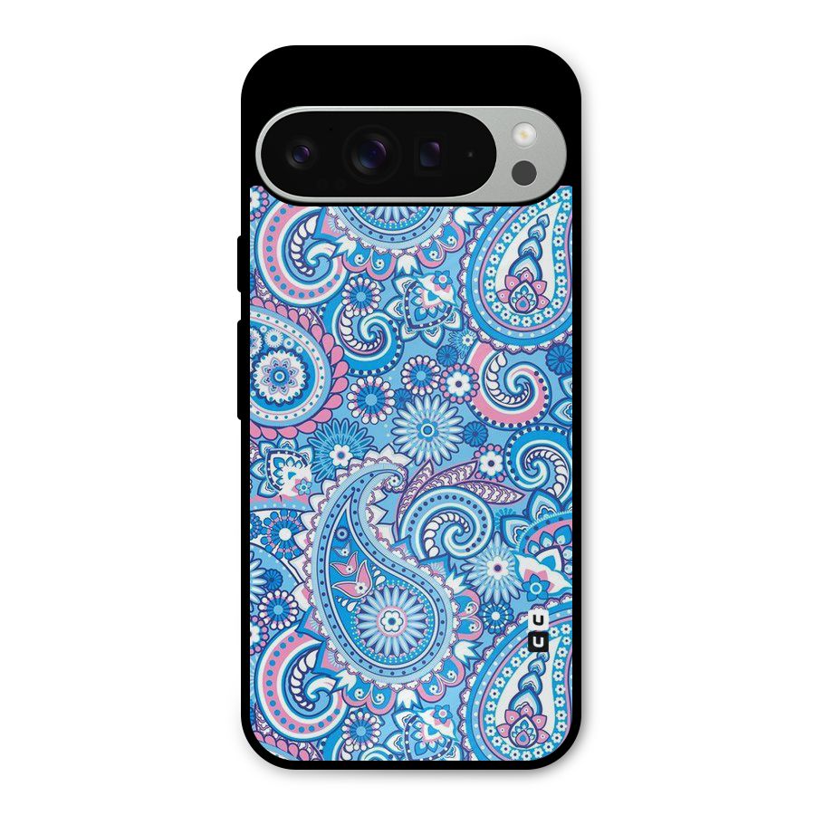 Artistic Blue Art Metal Back Case for Google Pixel 9 Pro XL