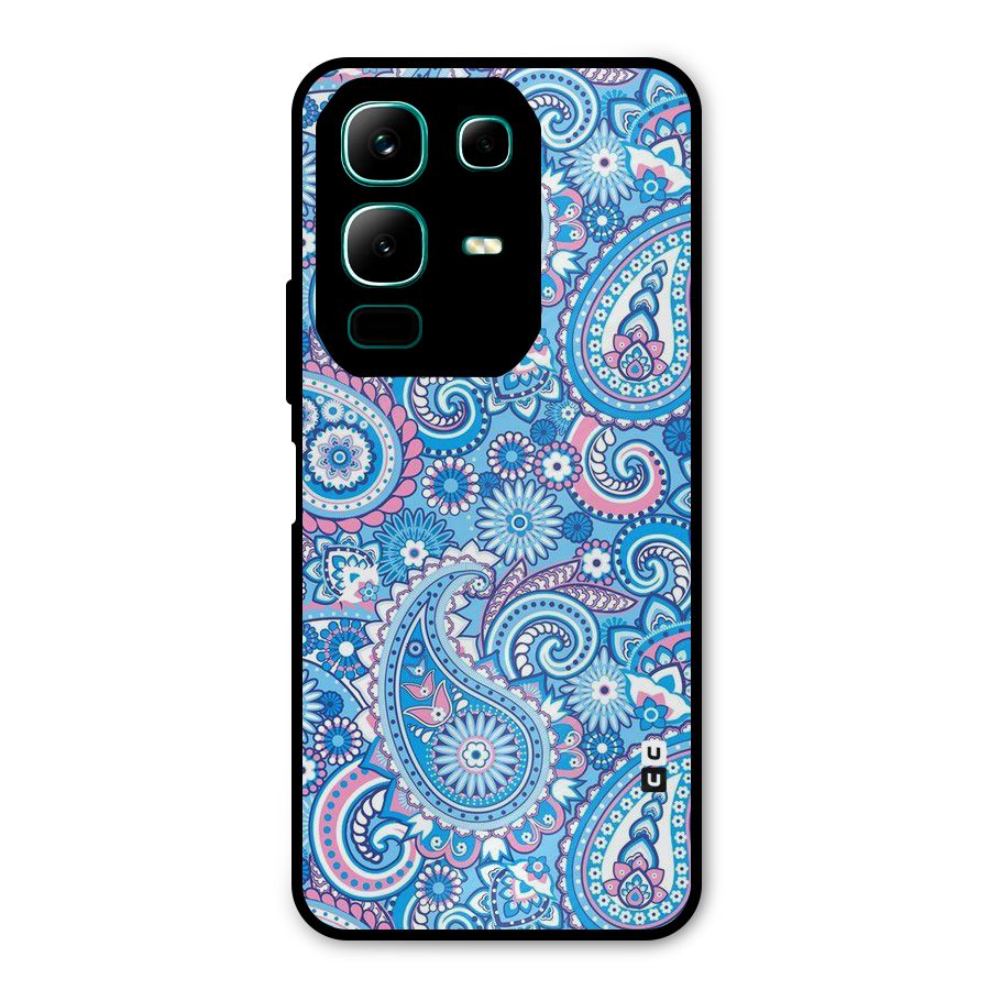 Artistic Blue Art Metal Back Case for Infinix Note 50x