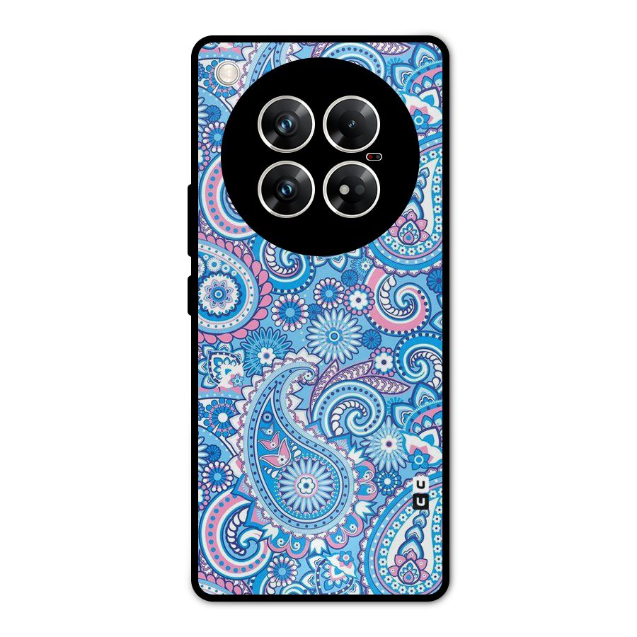 Artistic Blue Art Metal Back Case for Infinix Zero 40 5G
