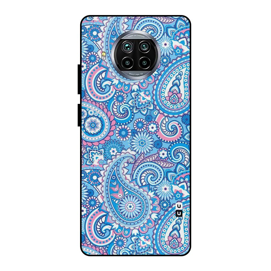 Artistic Blue Art Metal Back Case for Mi 10i
