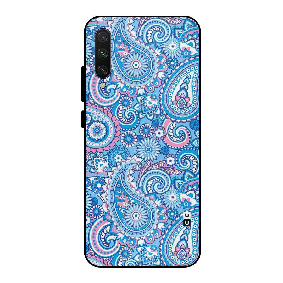Artistic Blue Art Metal Back Case for Mi A3