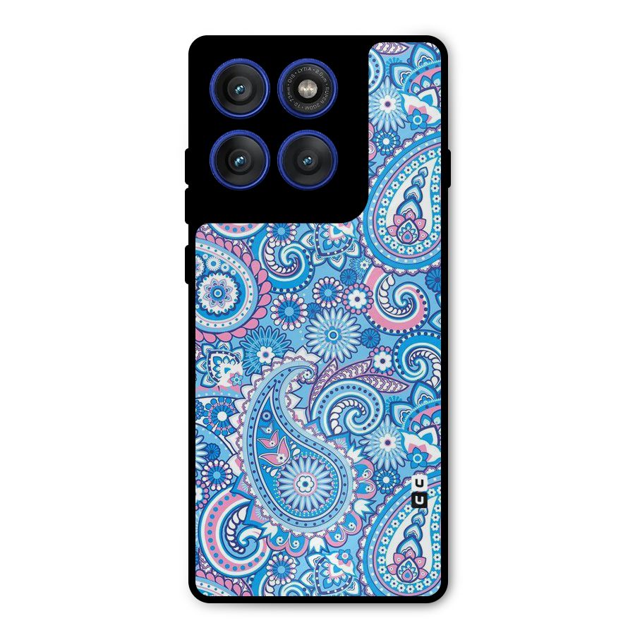 Artistic Blue Art Metal Back Case for Motorola Edge 60 Pro