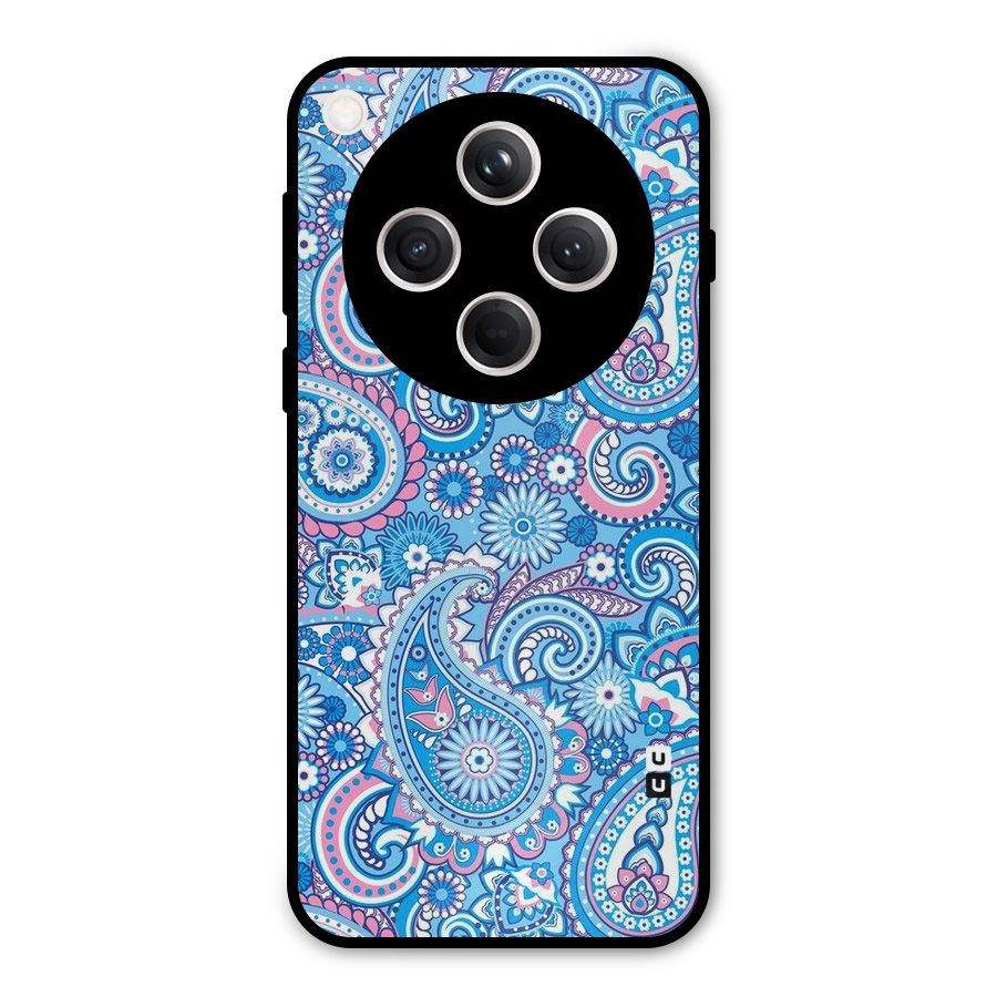 Artistic Blue Art Metal Back Case for Oppo Find X8