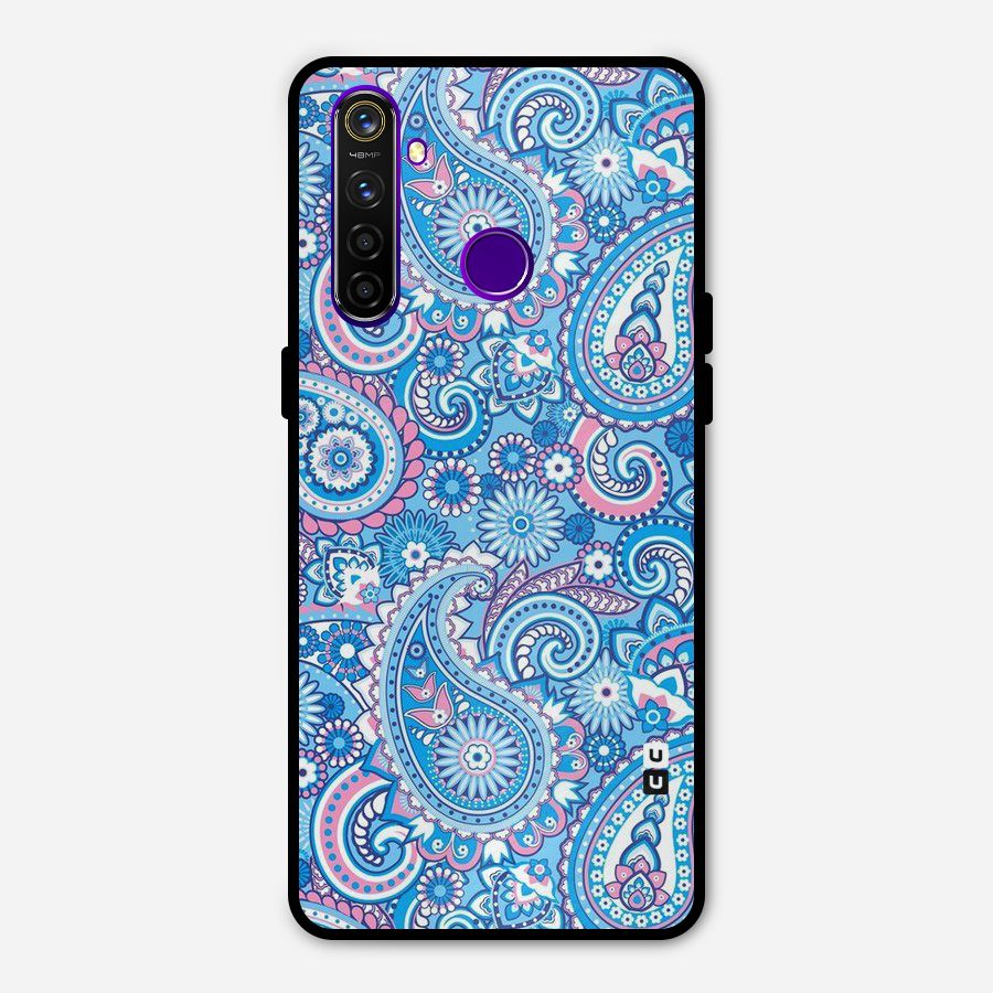 Artistic Blue Art Metal Back Case for Realme 5 Pro