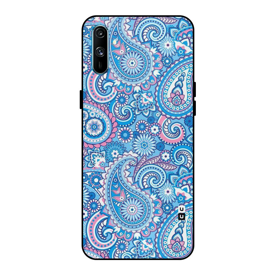 Artistic Blue Art Metal Back Case for Realme C3