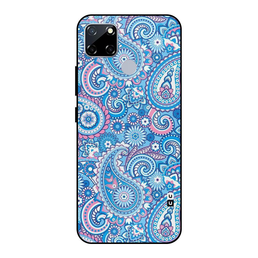 Artistic Blue Art Metal Back Case for Realme Narzo 20
