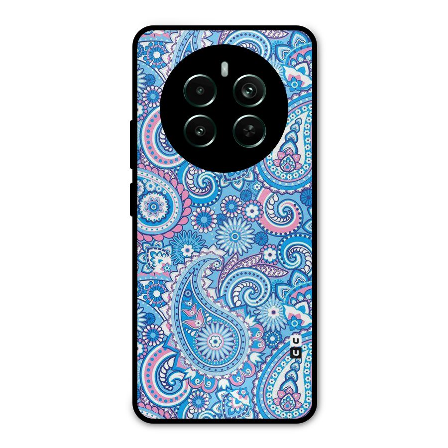 Artistic Blue Art Metal Back Case for Realme Narzo 70 Pro