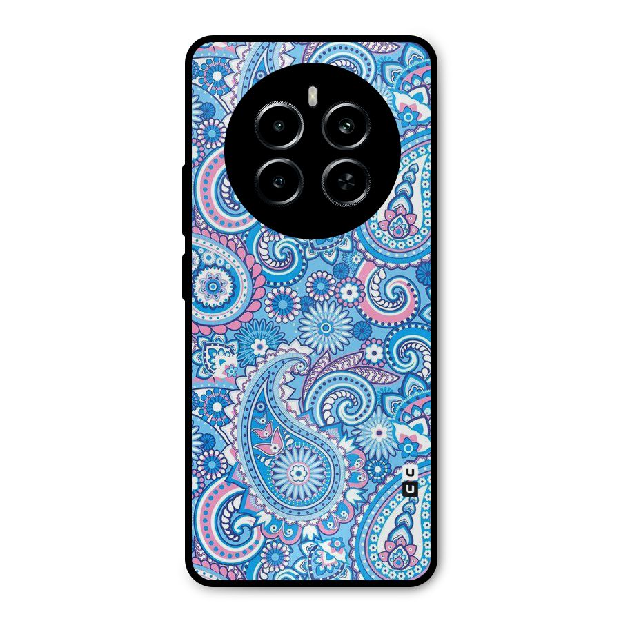 Artistic Blue Art Metal Back Case for Realme P1