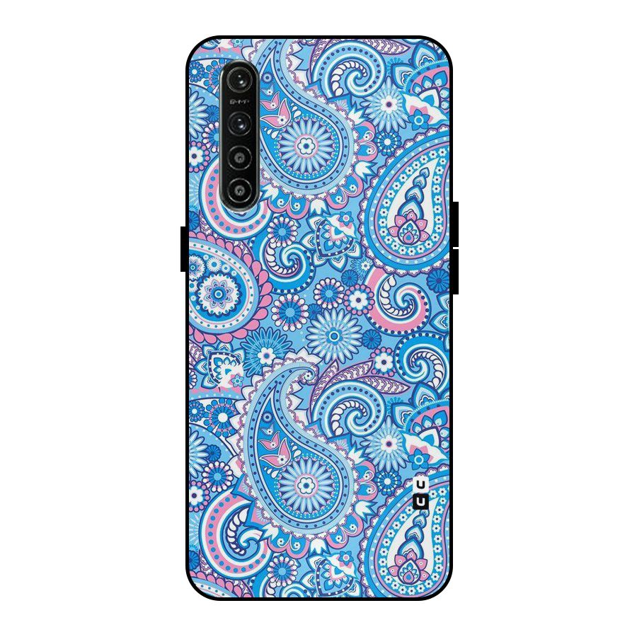 Artistic Blue Art Metal Back Case for Realme XT