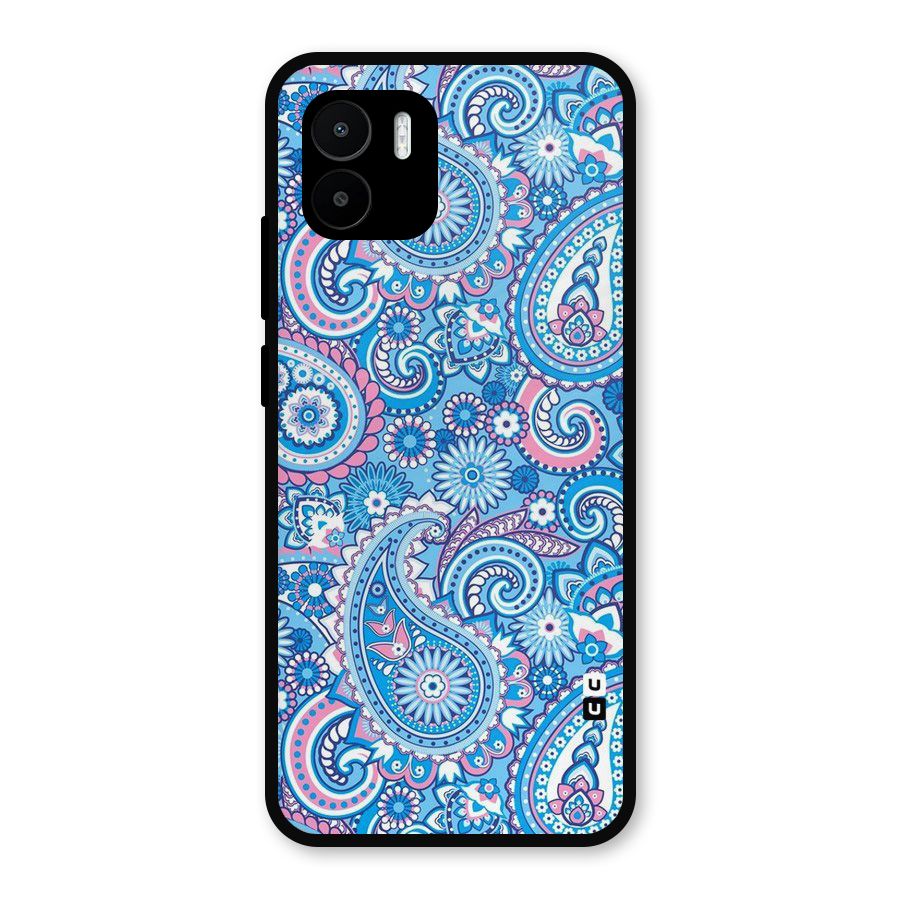 Artistic Blue Art Metal Back Case for Redmi A2